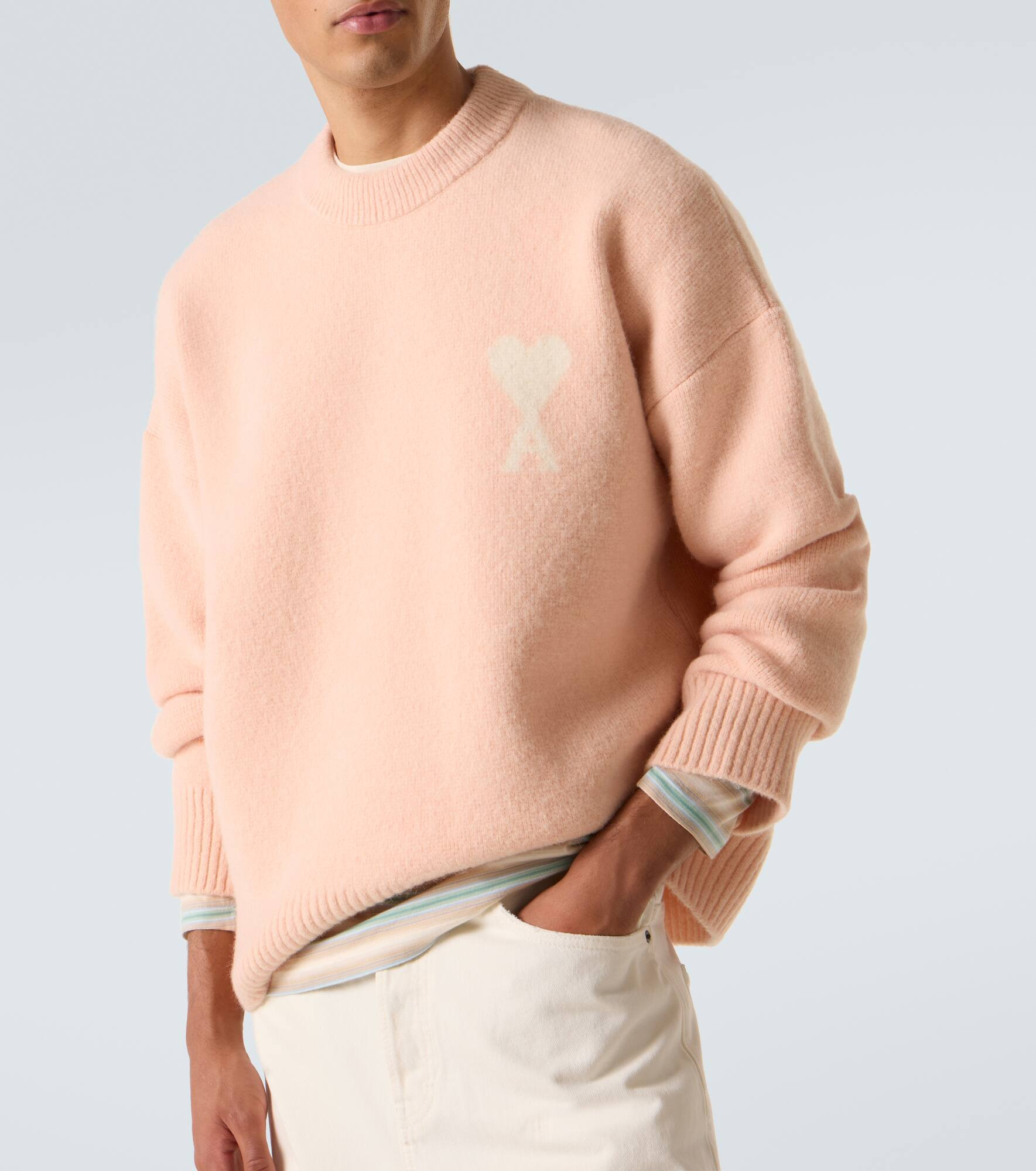 Ami de Cœur alpaca and wool-blend sweater - 5