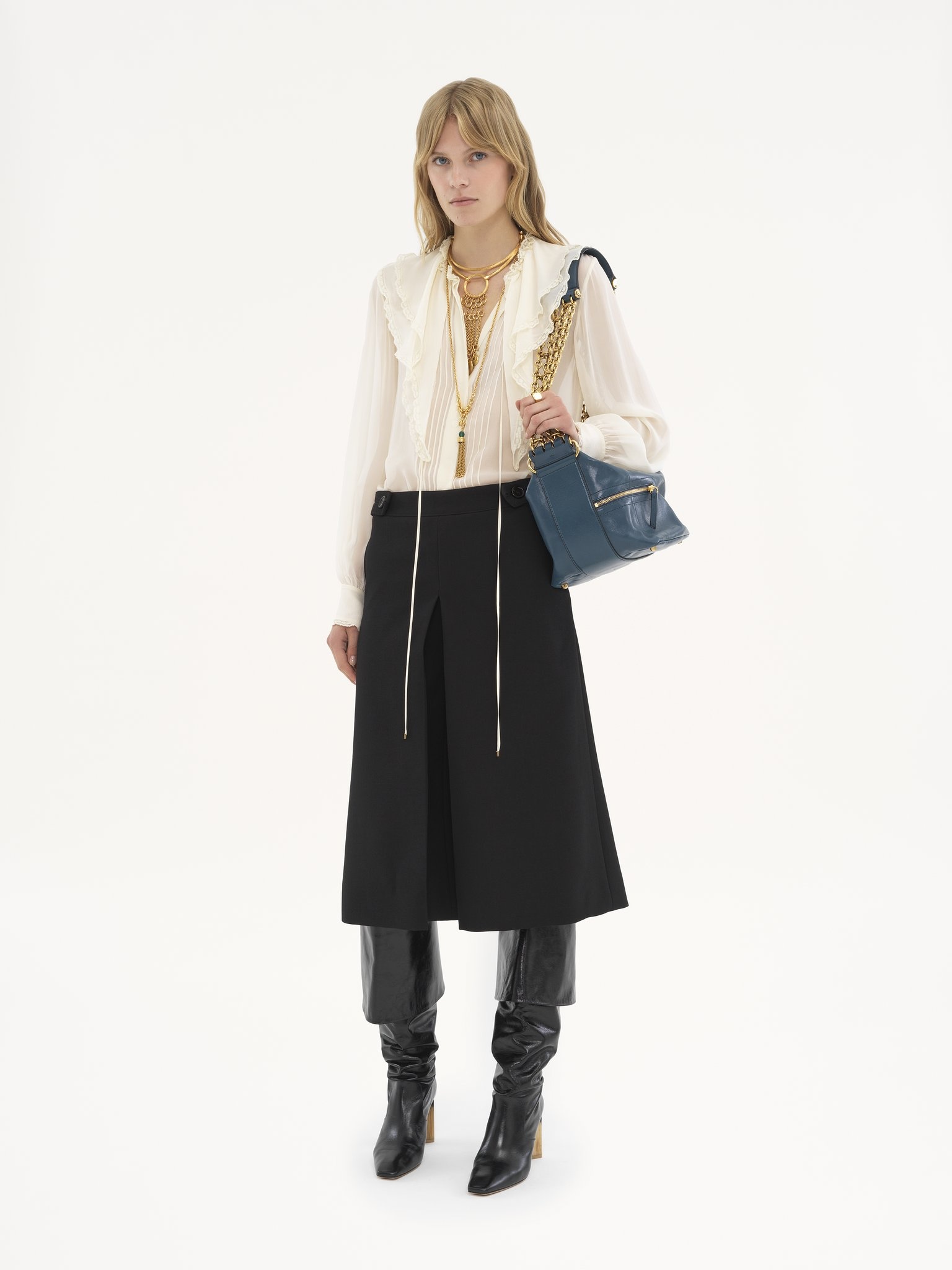 TAILORED CULOTTES IN WOOL CRÊPE - 3