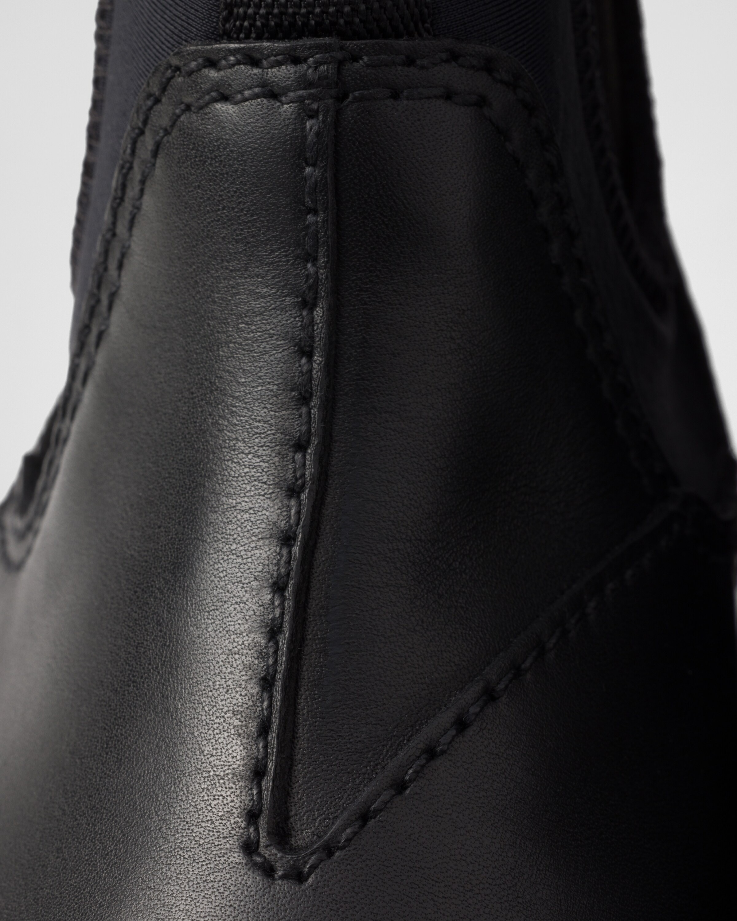 Leather and stretch fabric Chelsea boots - 6