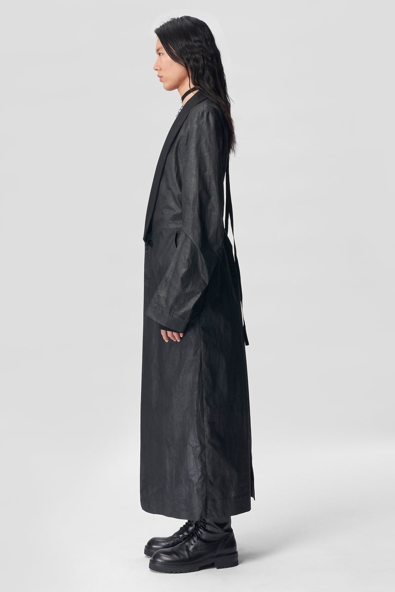Machteld Long Straight Light Shawl Jacket - 2