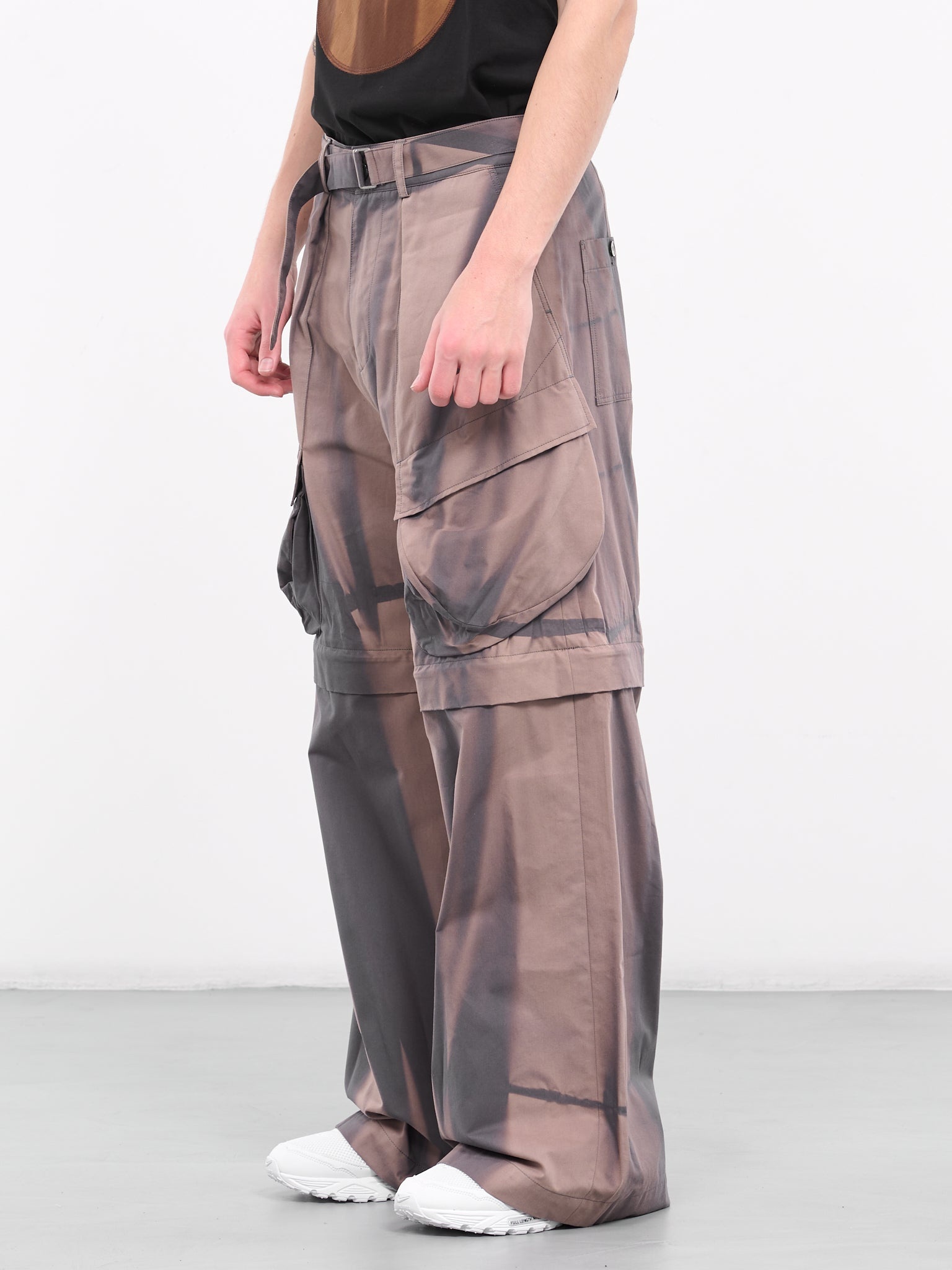 Sun-Bleached Detachable Cargo Trousers - 2