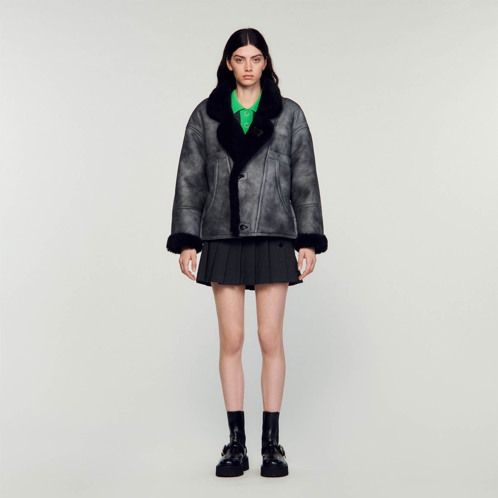 SHEARLING COAT - 3