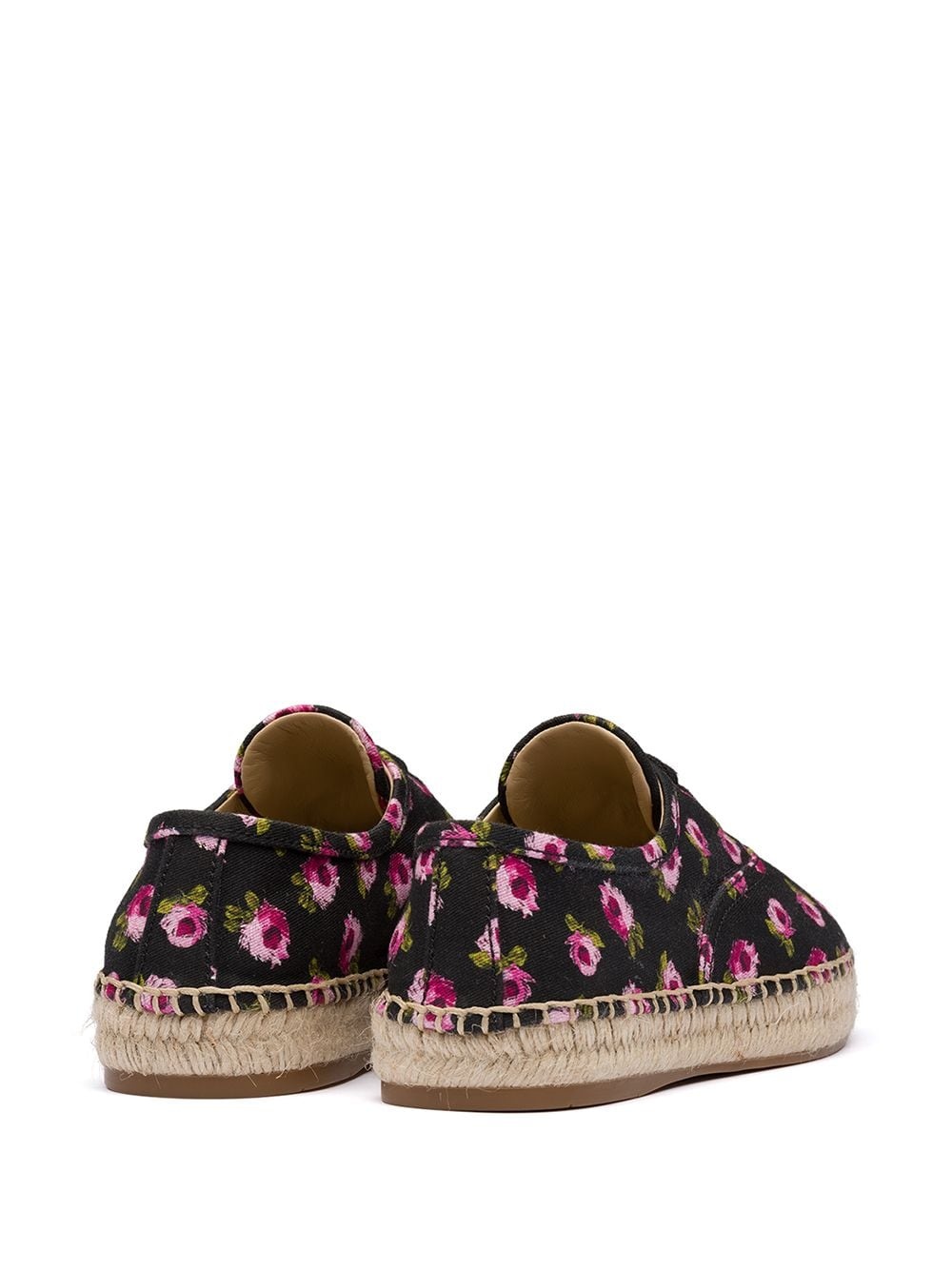 gabardine floral espadrilles - 3