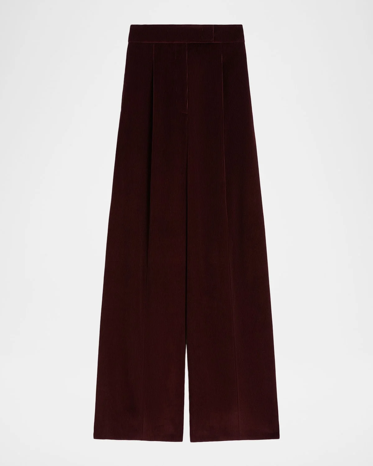 Cherry Wide-Leg Cotton Corduroy Pants - 1