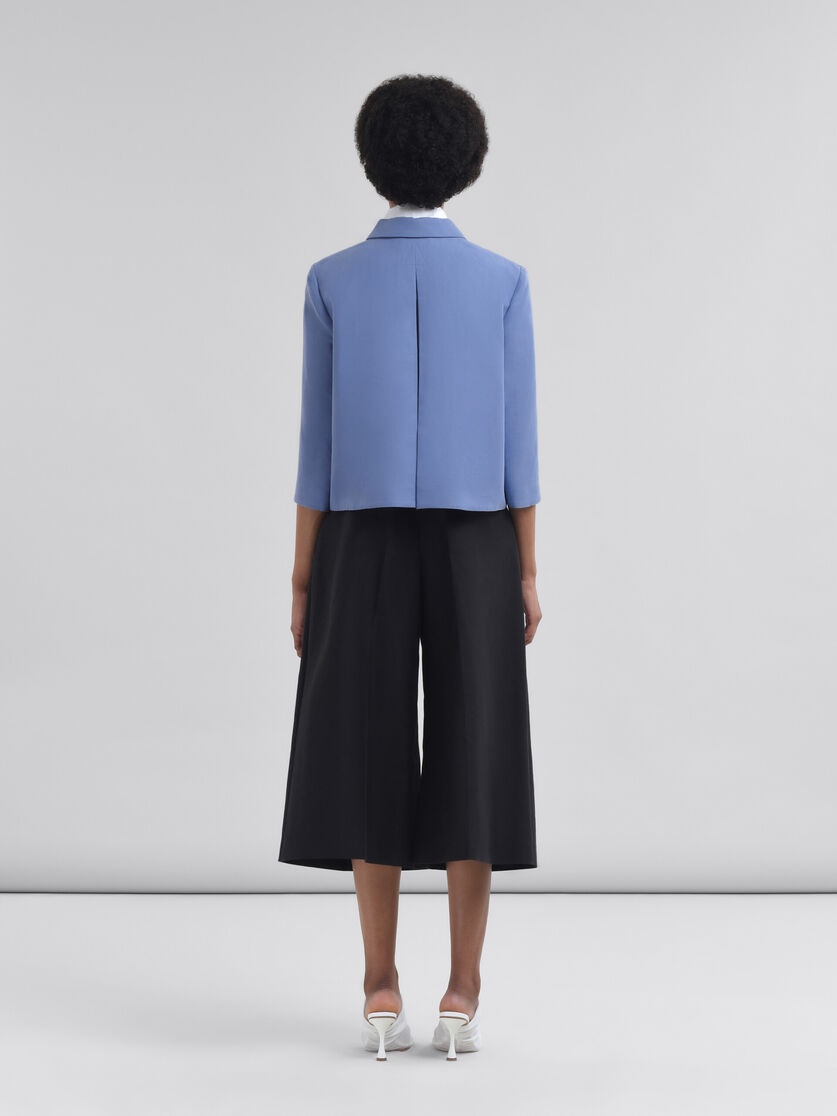 INDIGO COTTON JACKET WITH MARNI SYMBOL - 3