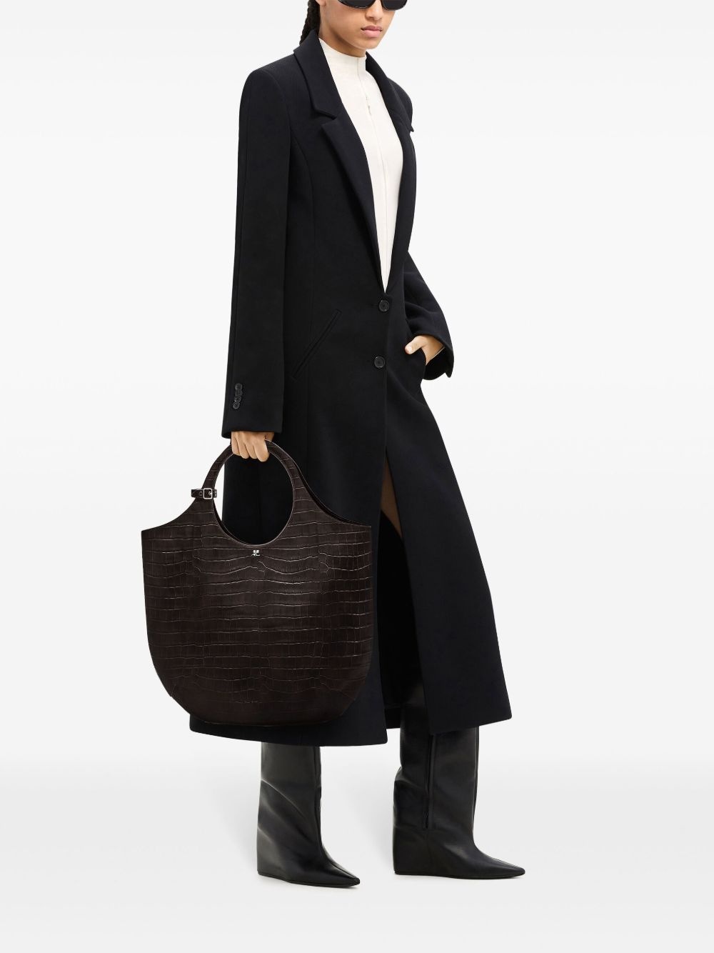 large Holy crocodile-effect tote bag - 2