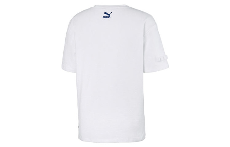 PUMA PUMA x TYAKASHA Crossover Series Logo Printing Short Sleeve Couple Style White 595559-02 outlook