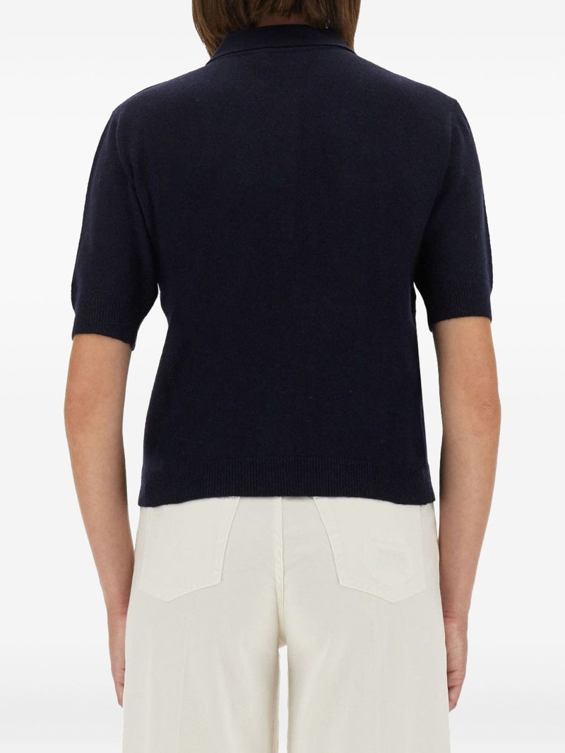 logo-embroidered polo top 4