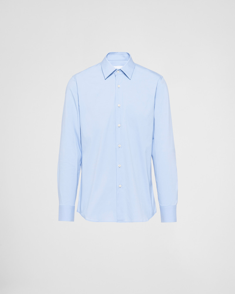 Stretch cotton shirt - 1