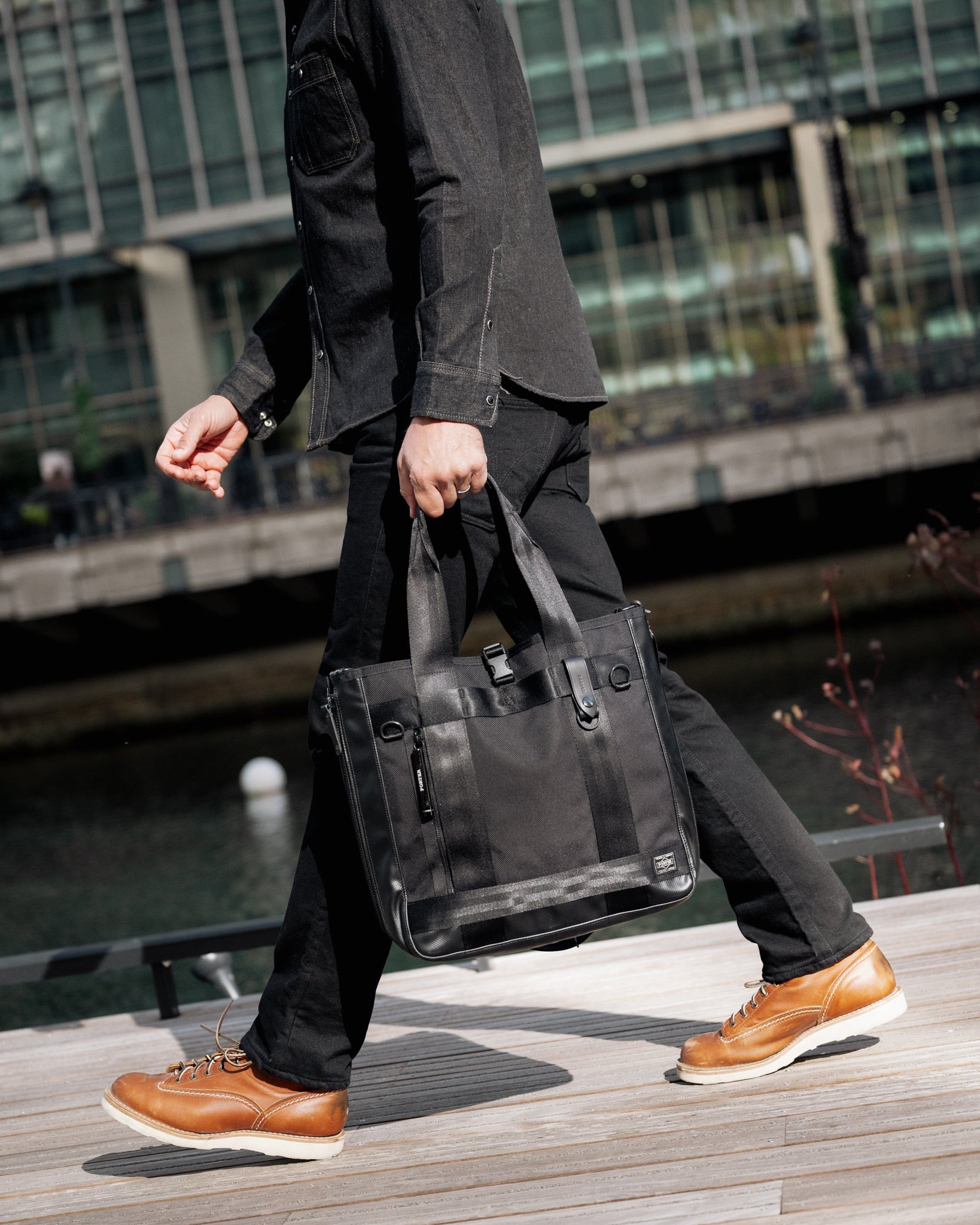 PORTER - YOSHIDA & CO. - HEAT TOTE BAG - BLACK - 4