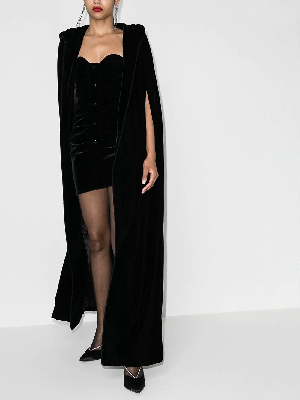 maxi open front cape - 2