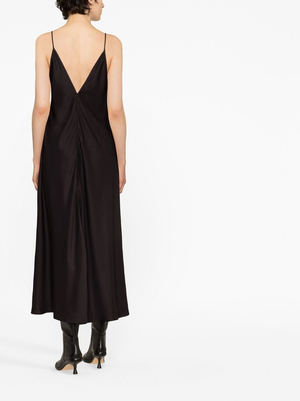 V-neck slip dress - 4