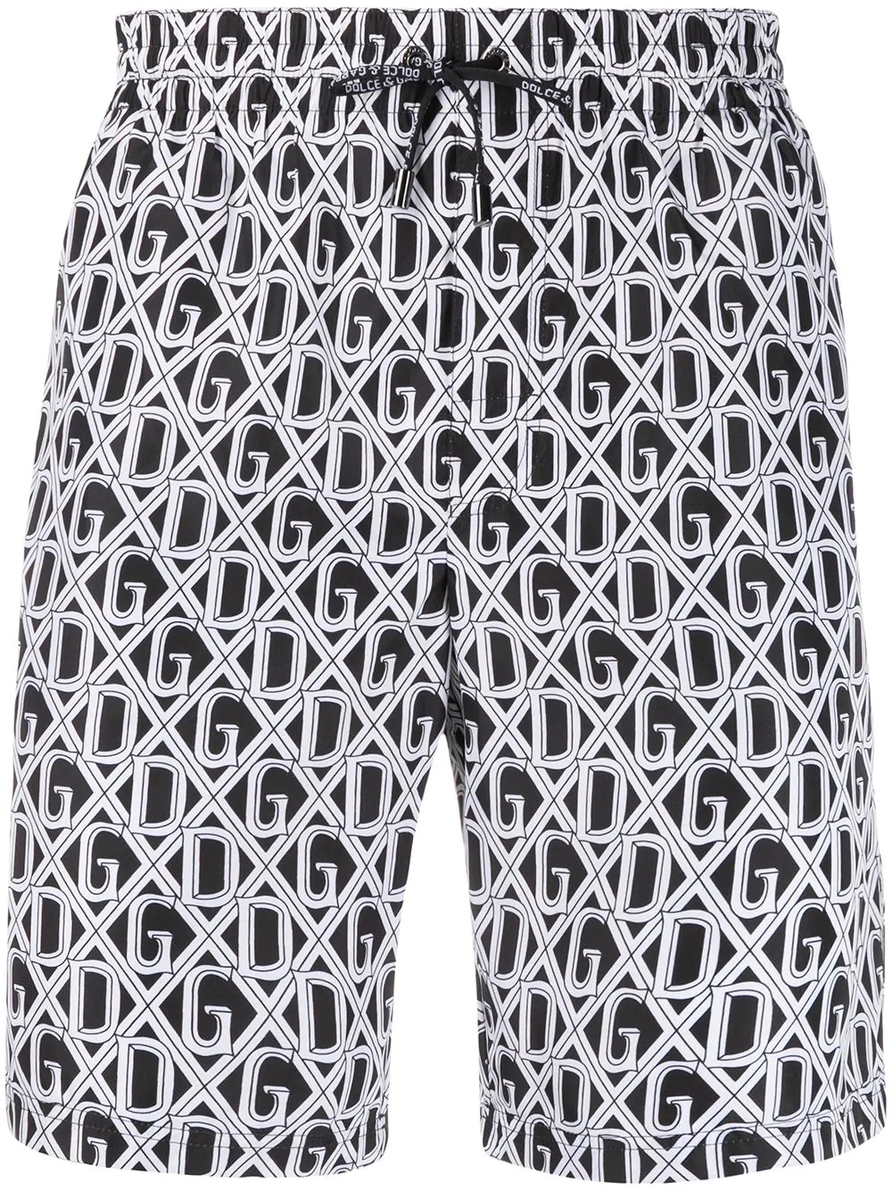 logo print swim shorts - 1