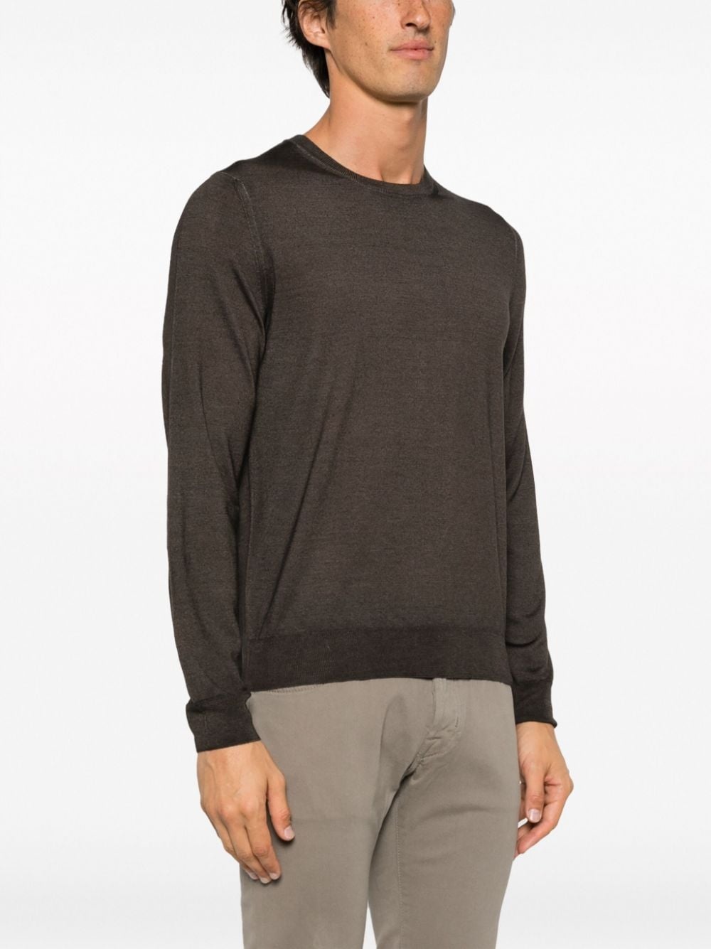 fine-knit wool jumper - 3