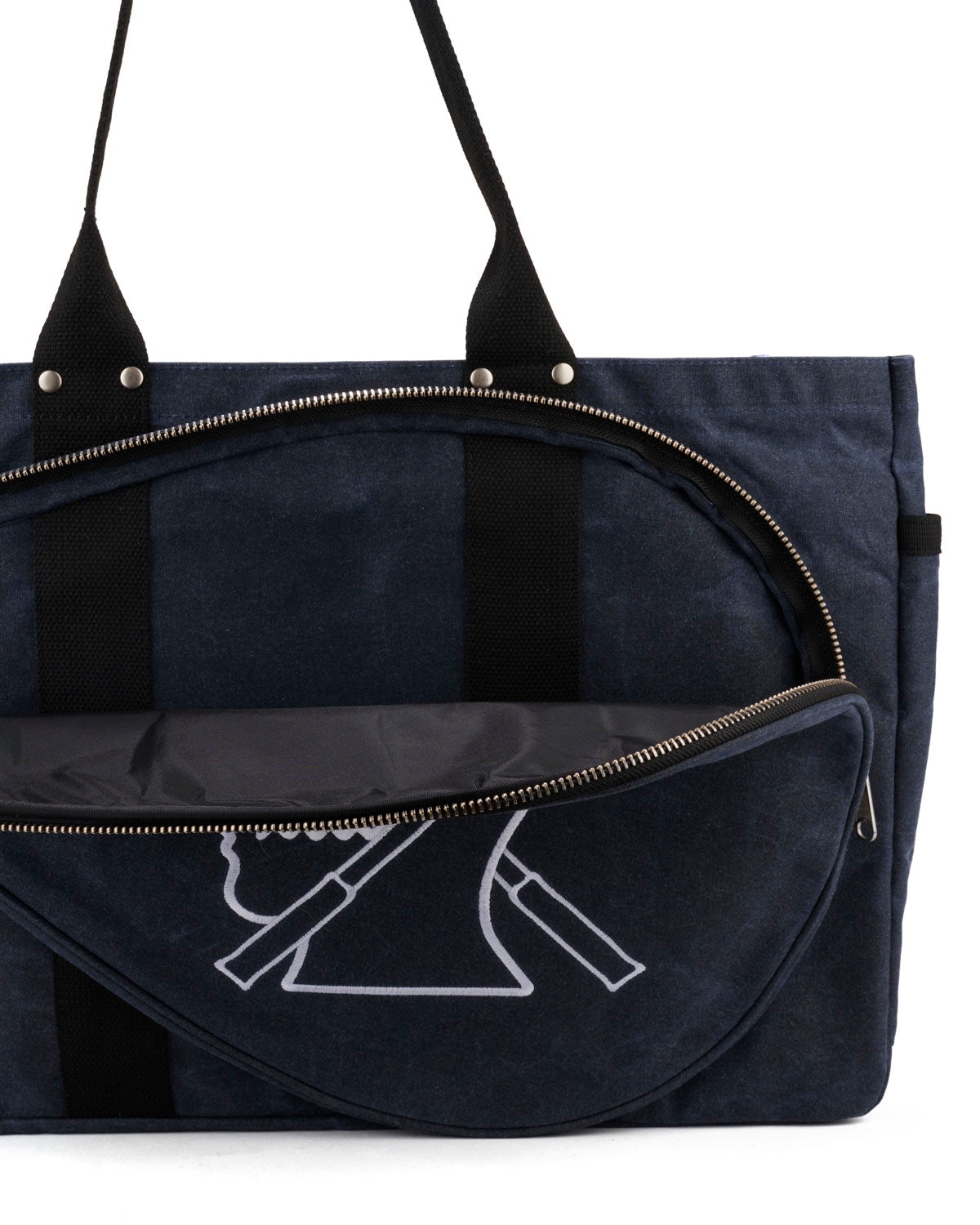 Brain Dead Equipment Waxed Canvas Tennis Tote - Navy - 2