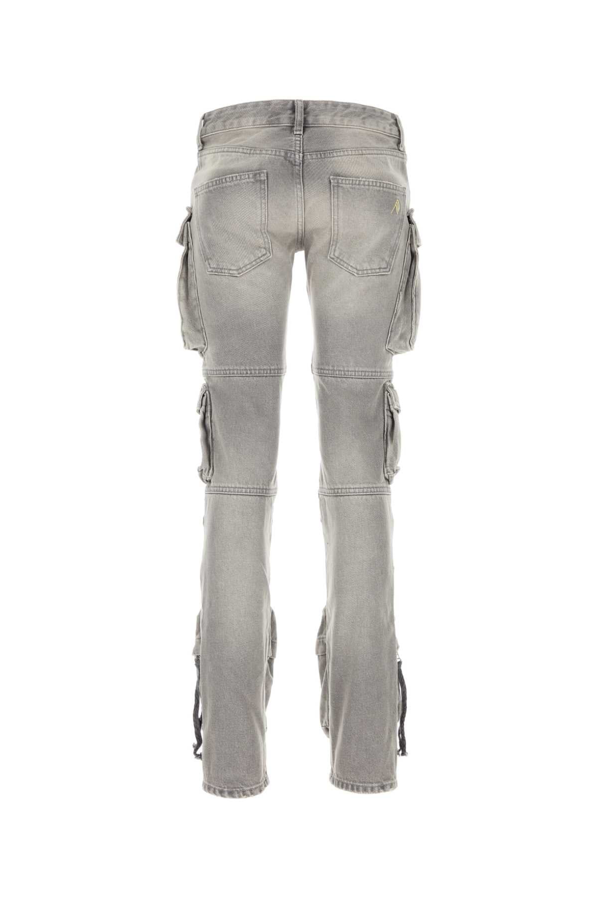 The Attico Women Grey Denim Jeans - 2