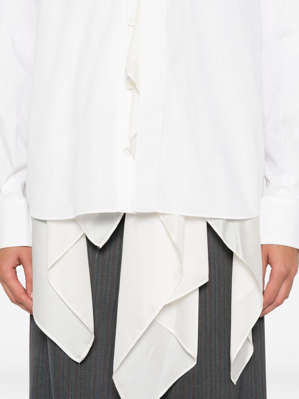 ruffled layered shirt - 5