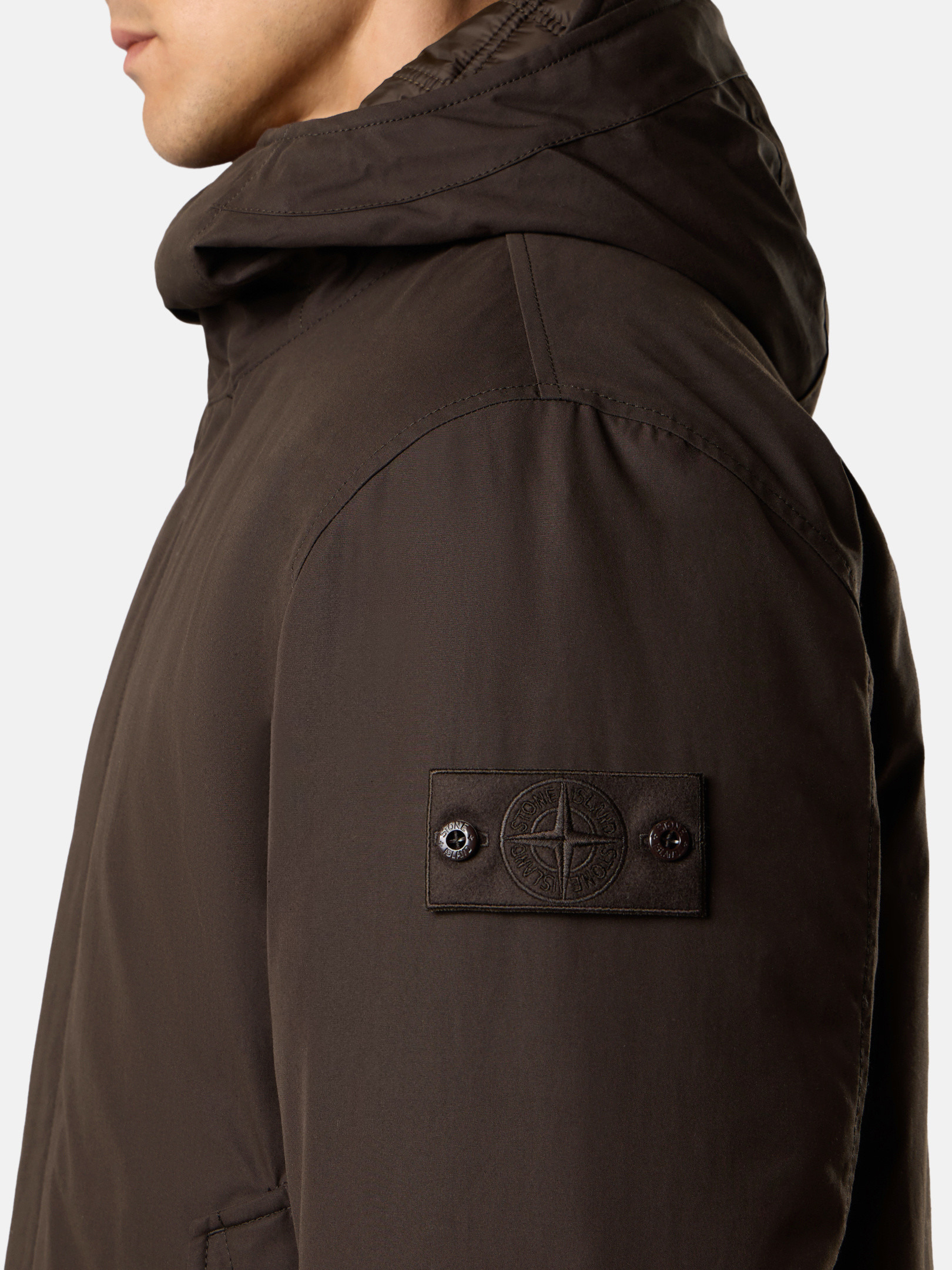 4100105 WEATHERPROOF COTTON CANVAS_STONE ISLAND GHOST - 4