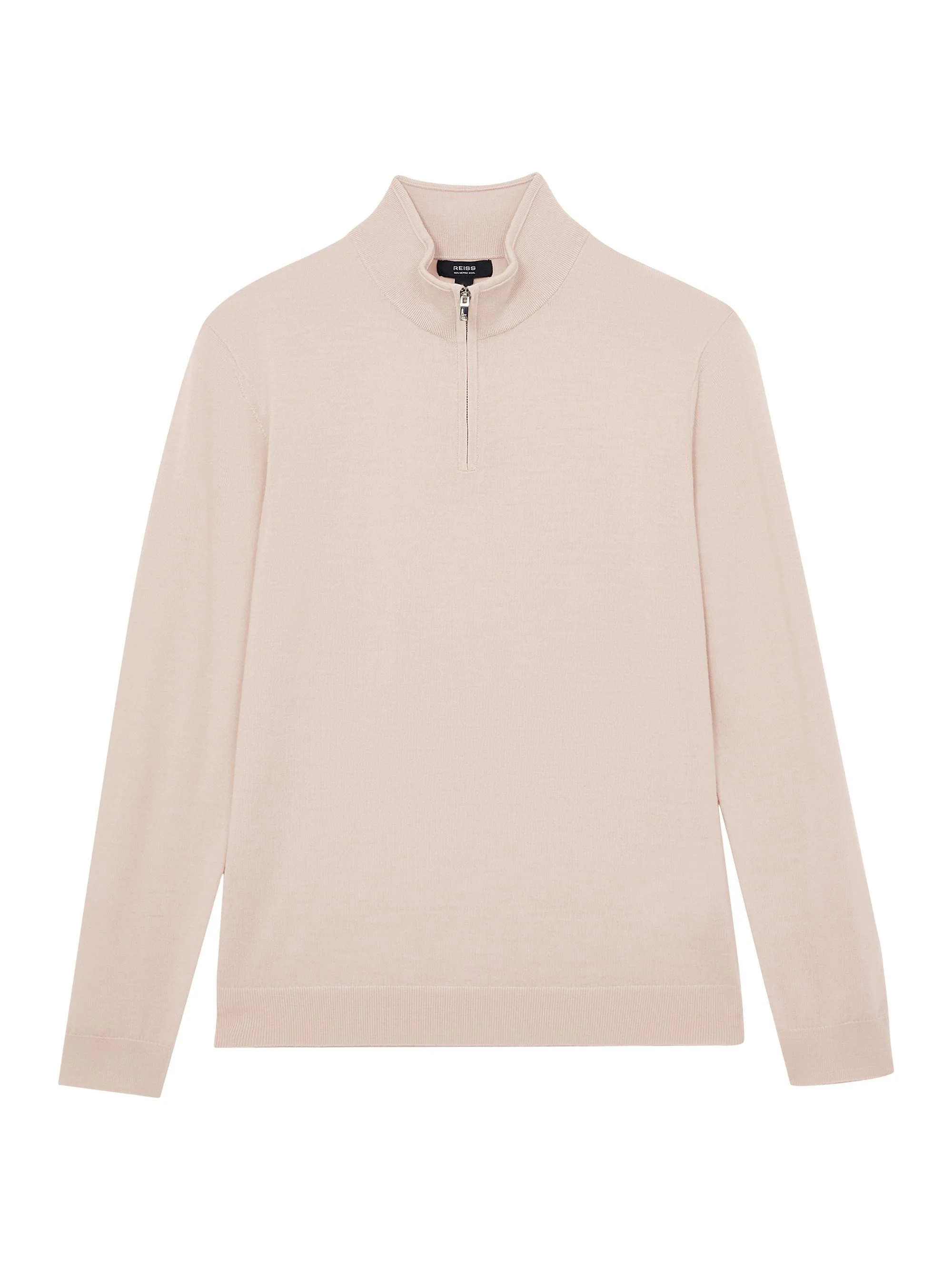 Men's Blackhall Quarter-Zip Wool Sweater - Beige - 1
