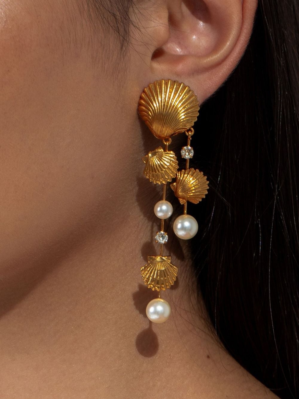Mariel pearl-detailing earrings - 3