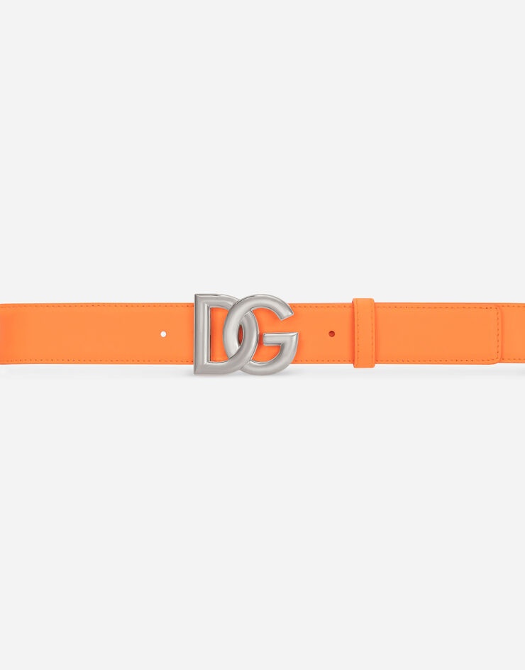 Calfskin belt with DG logo - 3