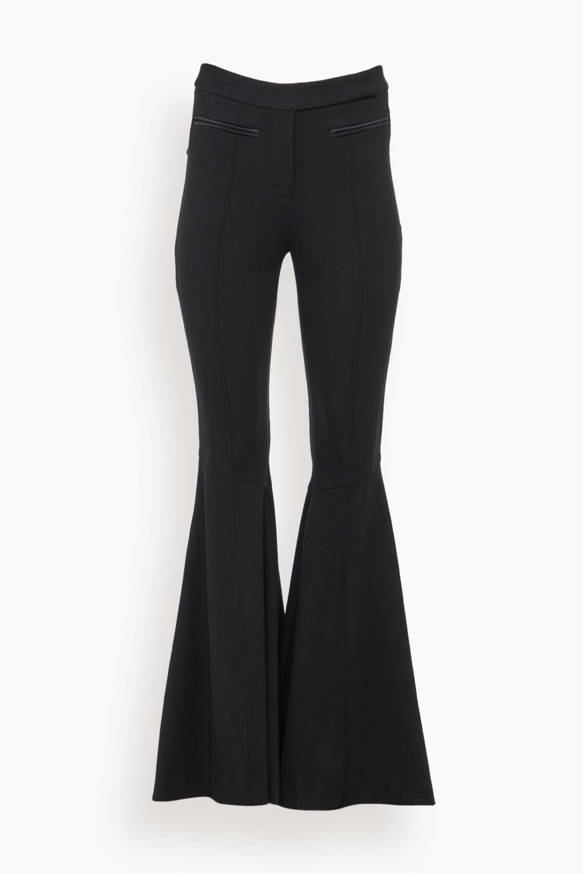 Emotional Essence Flared Leg Pant in Pure Black - 1