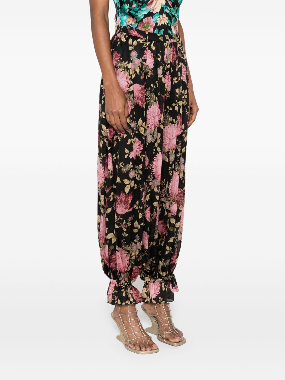 floral trousers - 3