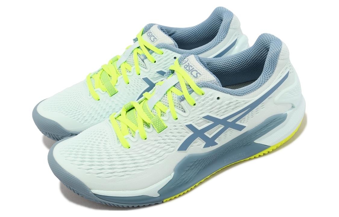 (WMNS) ASICS GEL-Resolution 9 Clay 'Restful Teal Yellow' 1042A224400 - 3