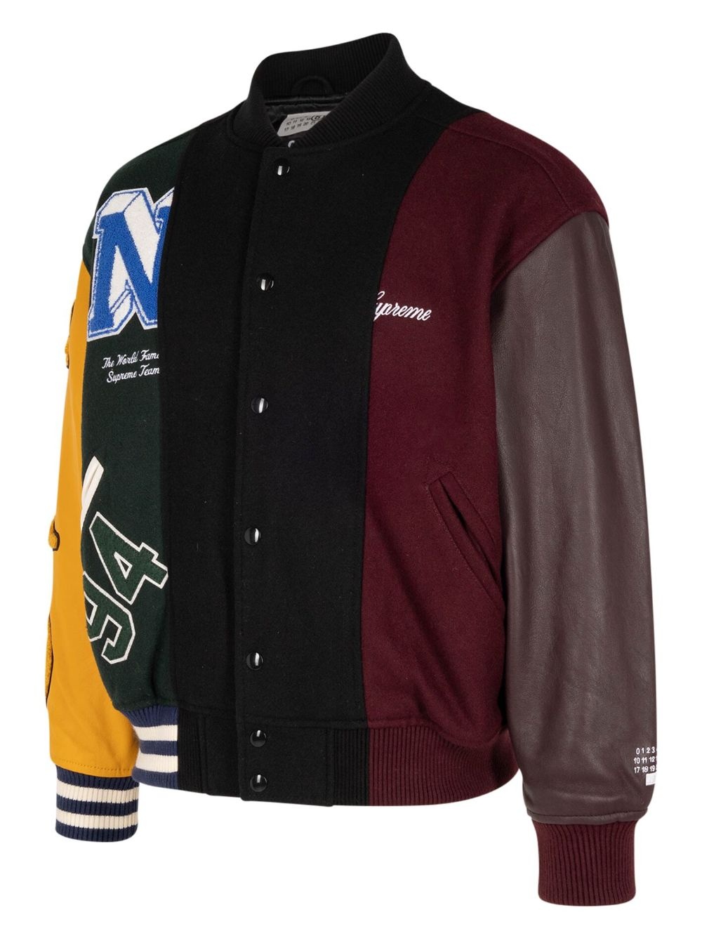 x MM6 Maison Margiela split varsity jacket - 2