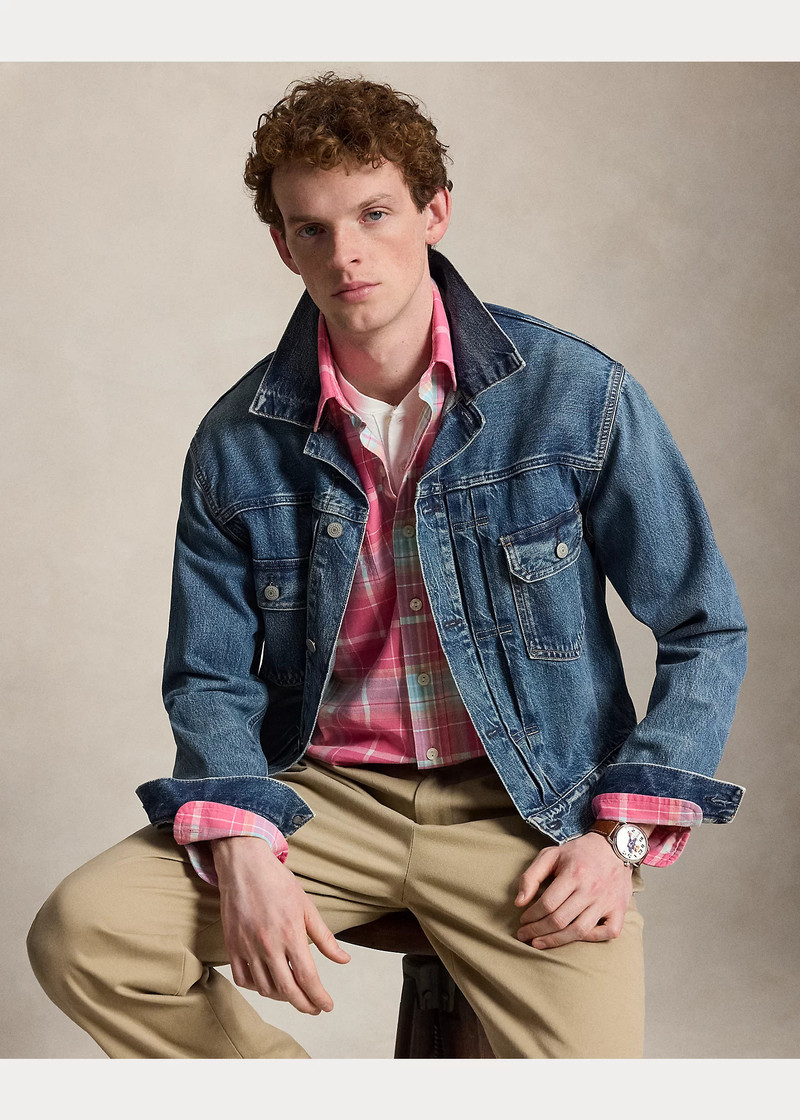 Classic Fit Plaid Chino Workshirt 6