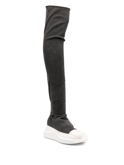 Rick Owens DRKSHDW Abstract Stockings denim boots outlook