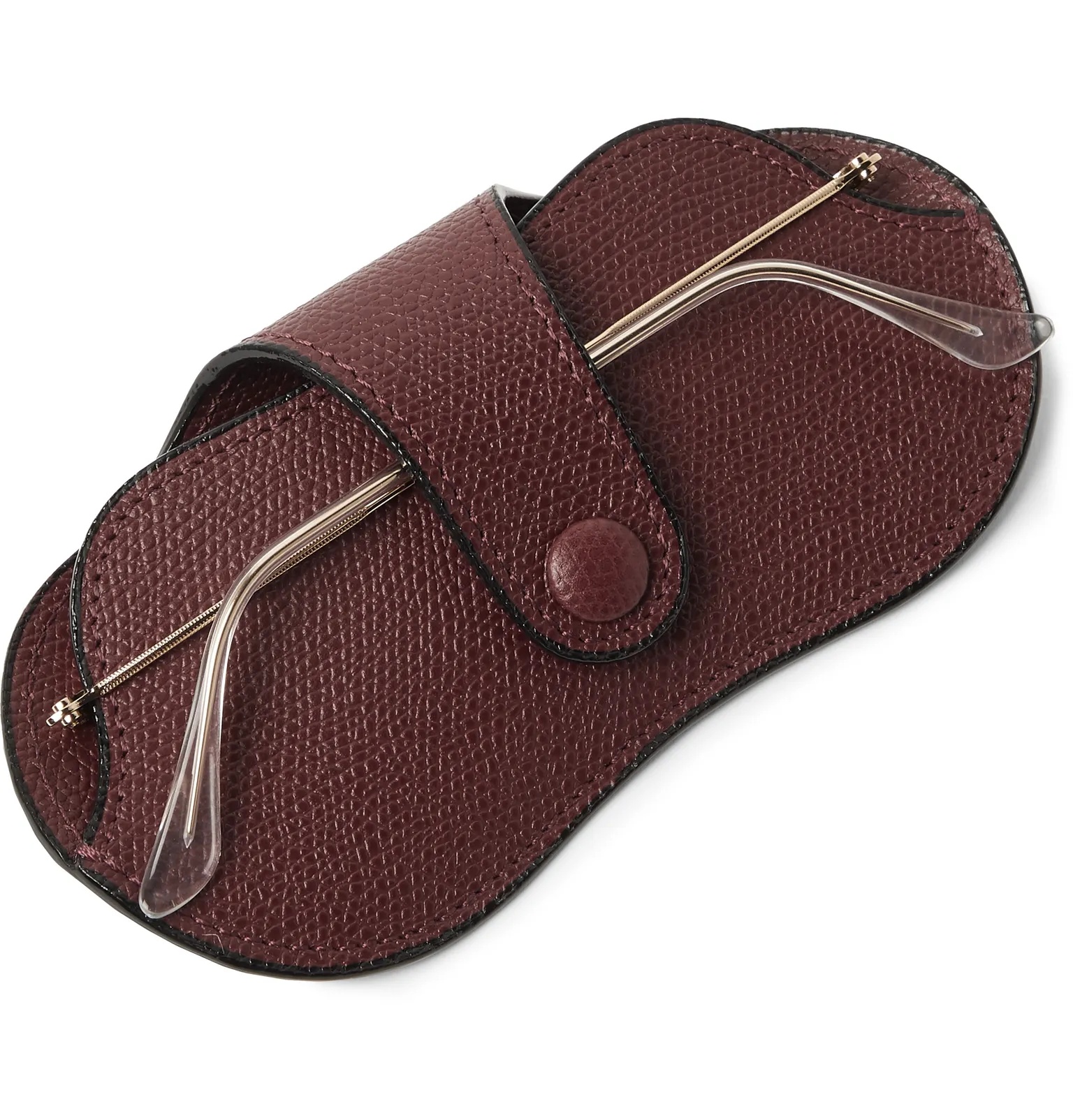 Pebble-Grain Leather Sunglasses Case - 3