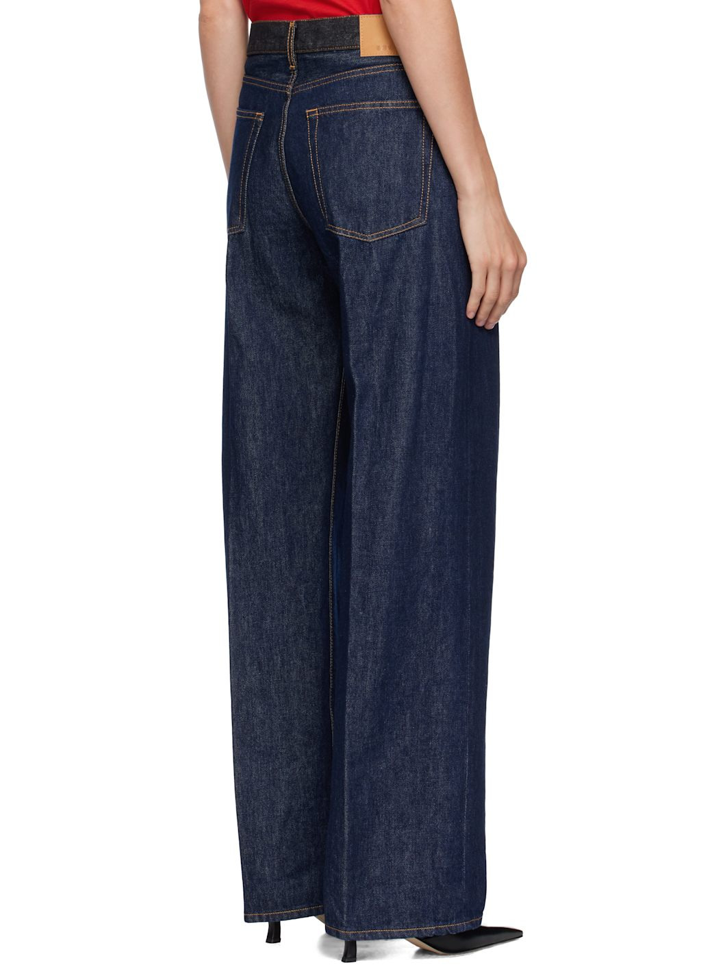 Blue Contrast WB Jeans - 3