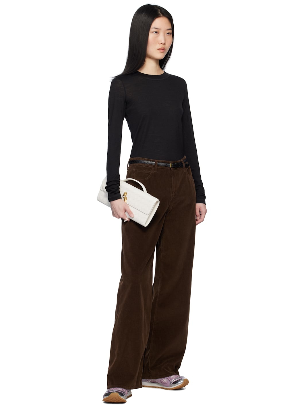 Black Thin Watch Belt - 3