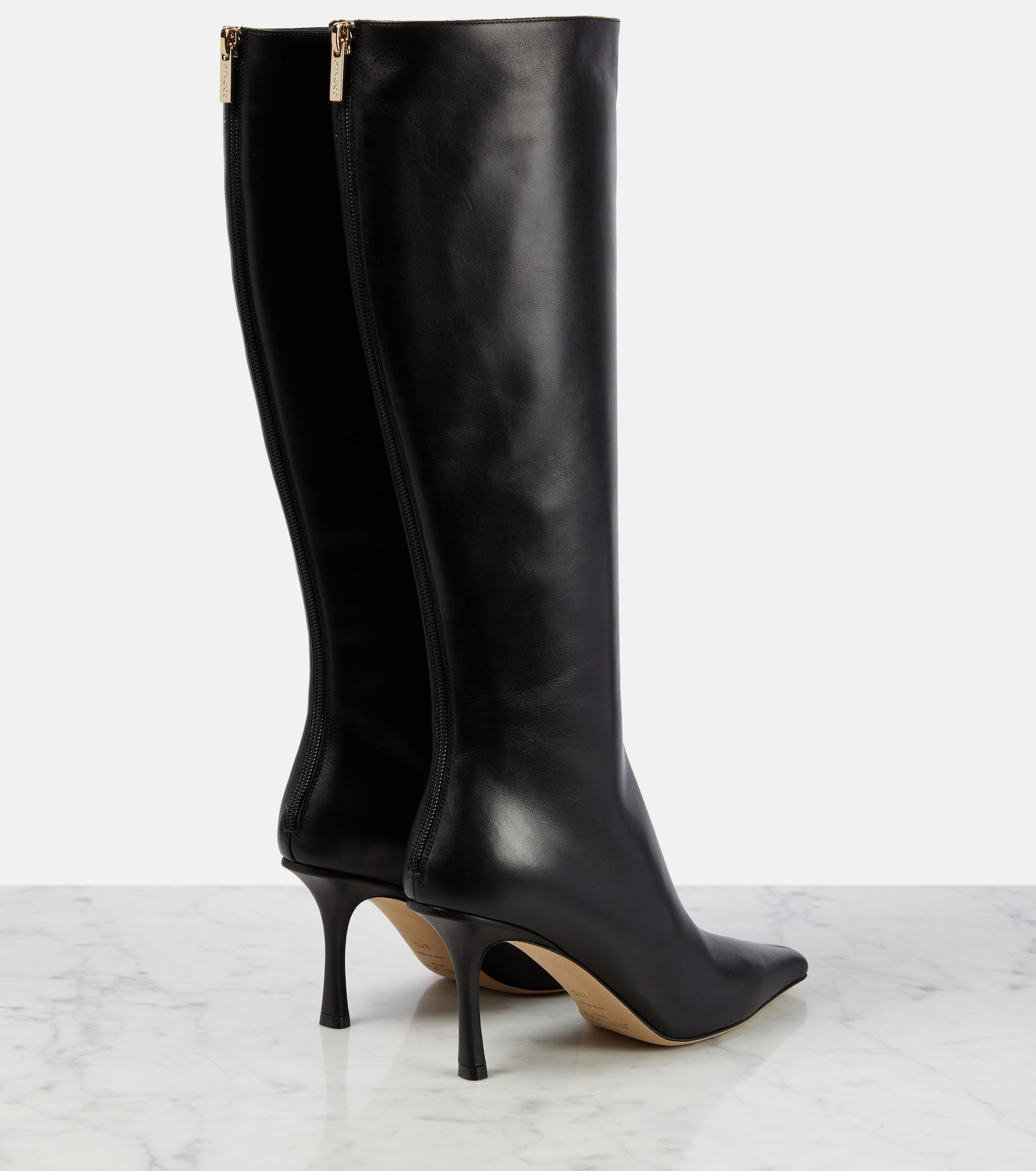Agathe 85 leather knee-high boots - 3