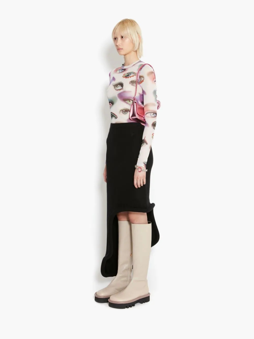 BUMPER-TUBE ASYMMETRIC SKIRT - 3