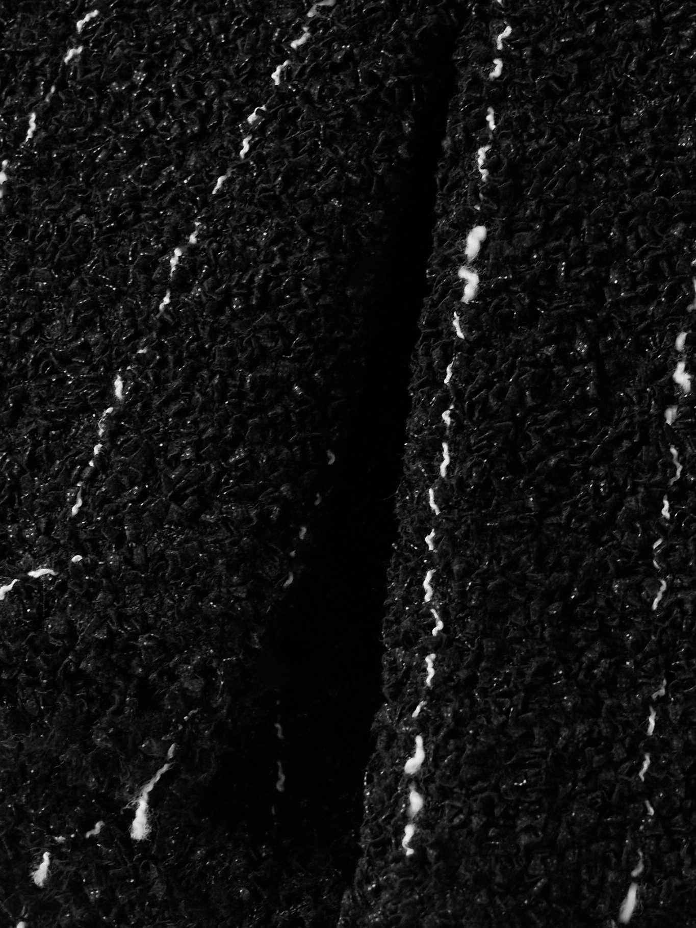 Pinstriped bouclé shorts Black - 5