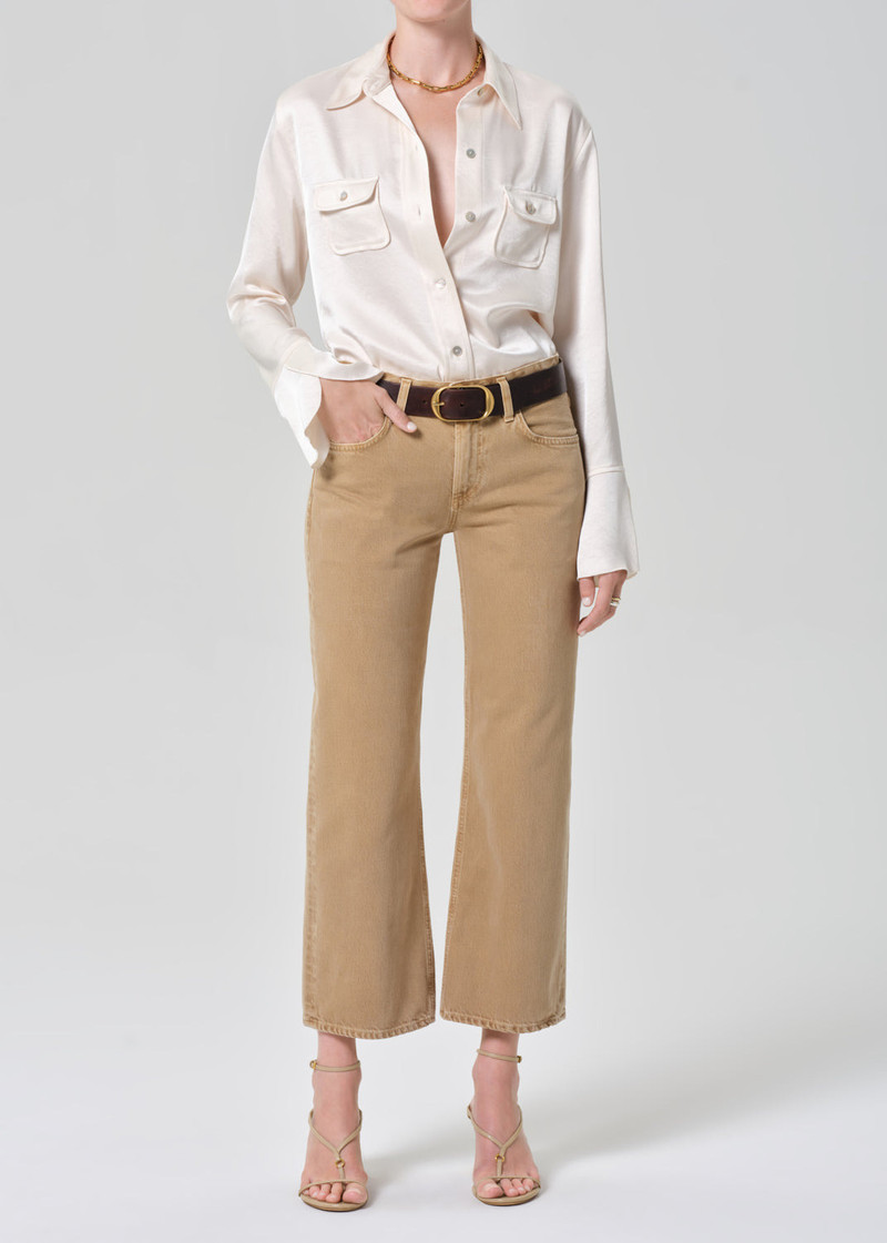 Tulip Sleeve Shirt In Cream 7