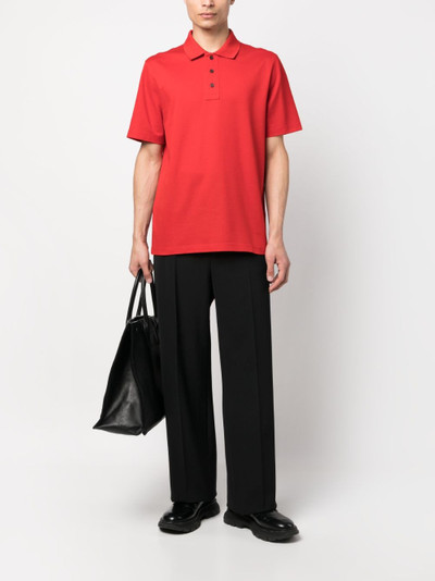 FERRAGAMO short-sleeve cotton polo shirt outlook