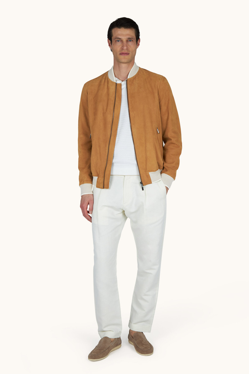 Paul & Shark AQUALEATHER SUEDE BOMBER JACKET outlook