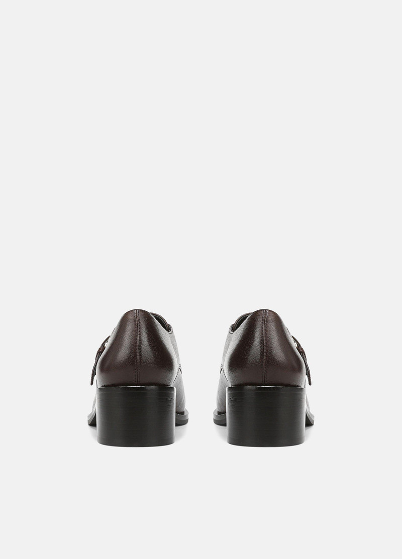 Vince Lennox Leather Heeled Monk-Strap Loafer outlook