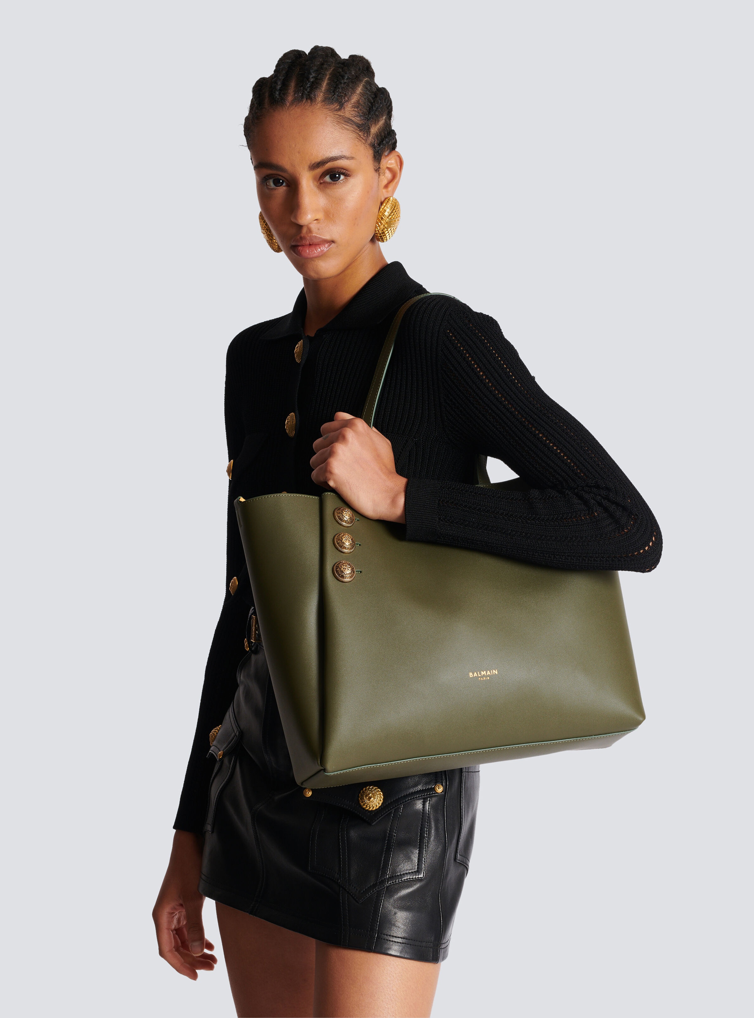 Emblème leather tote bag - 2