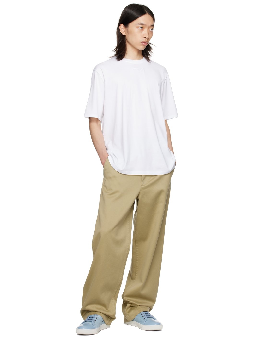 White Logo Patch T-Shirt - 4