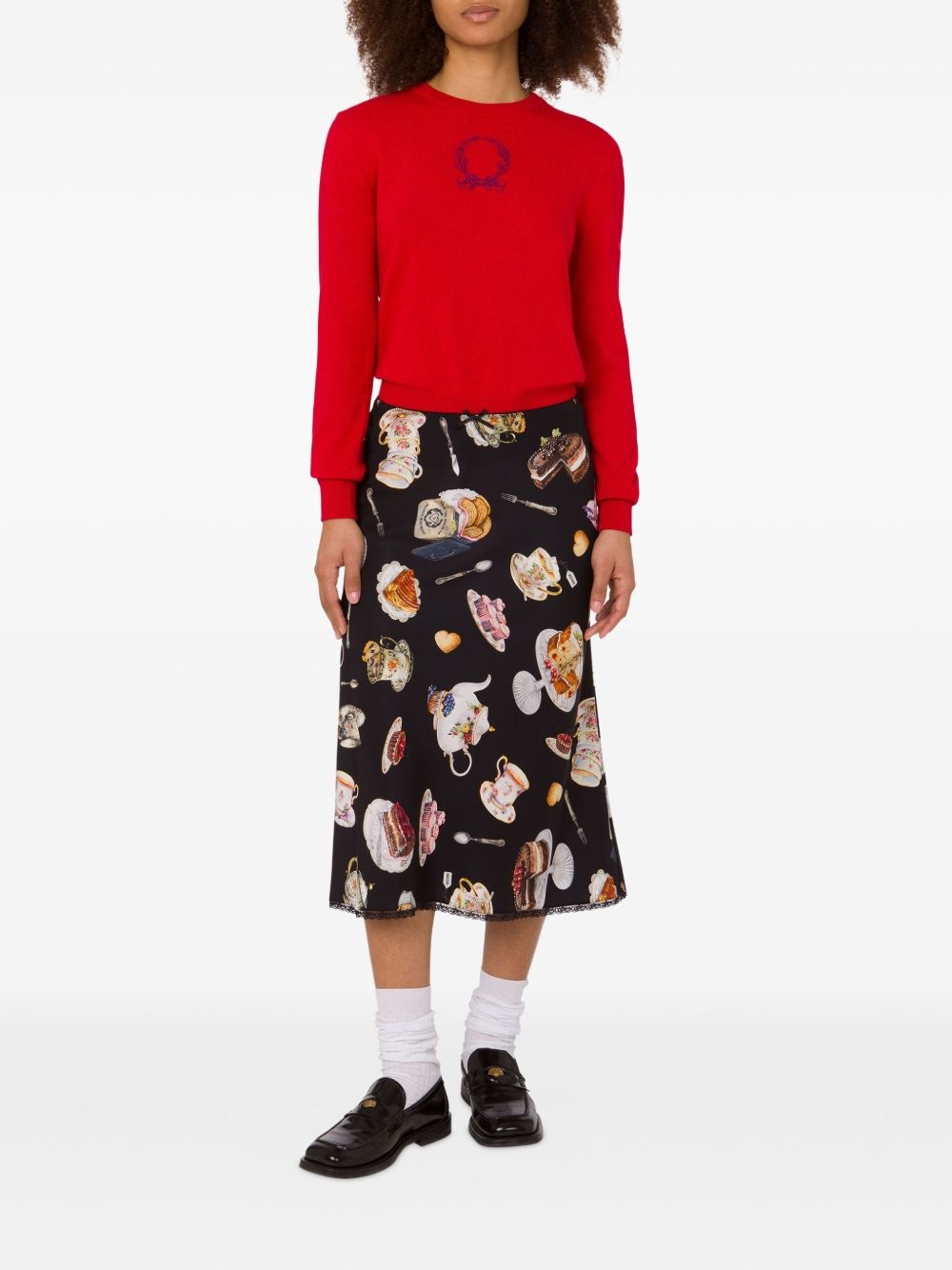 Laurel Crown embellished logo sweater - 2