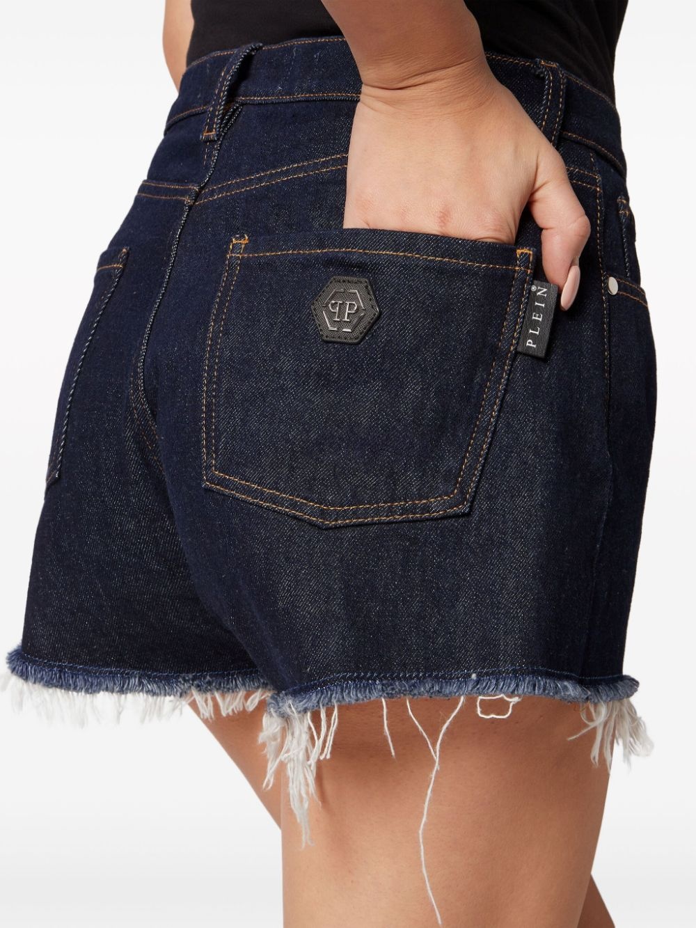 Denim Hot pants shorts - 4