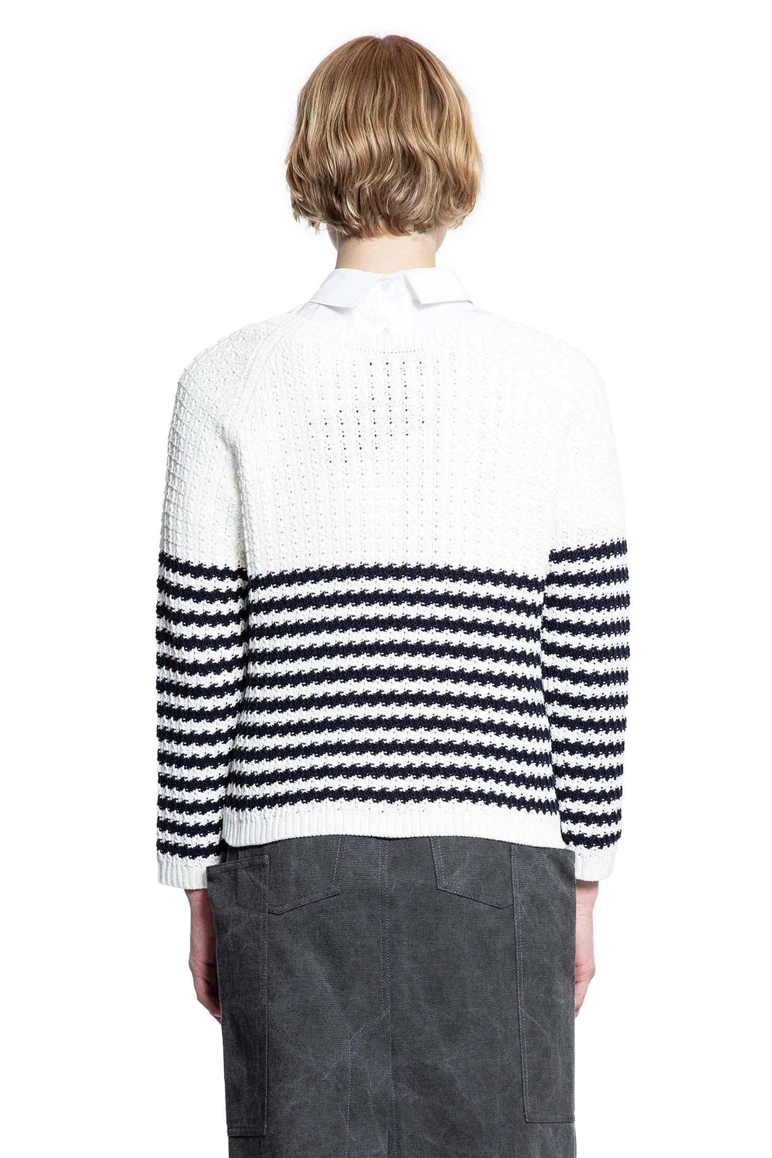 Striped-Crochet-Knit-Sweater - 3