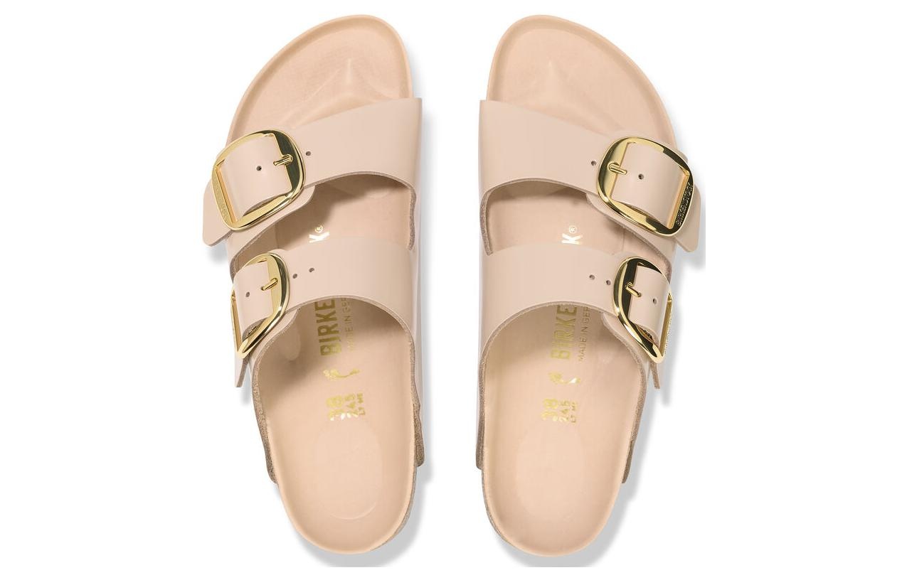 (WMNS) Birkenstock Arizona Big Buckle Nubuk Leather Narrow Fit 'Soft Pink' 1026553 - 4