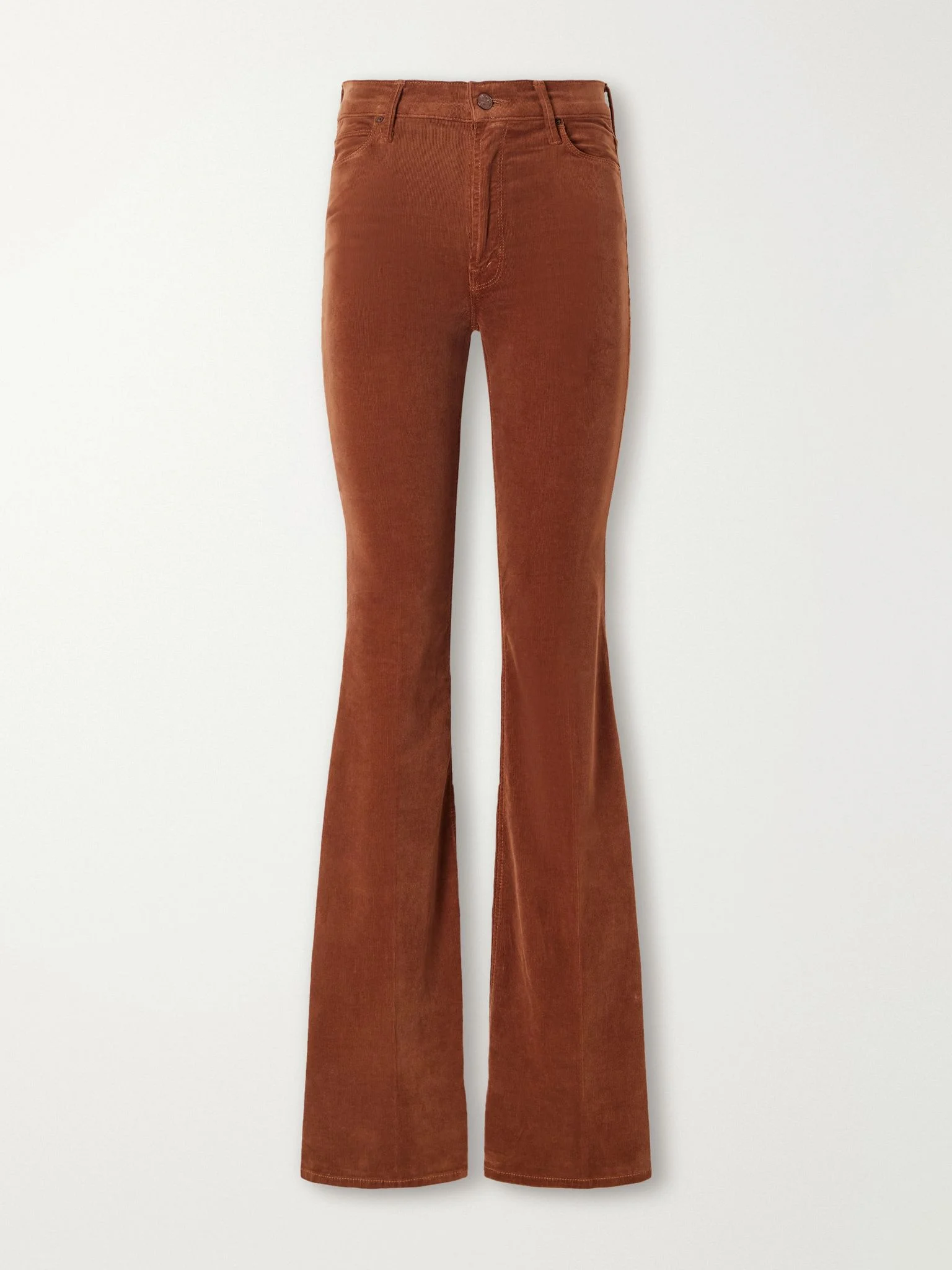 The Doozy cotton-blend corduroy flared pants Brown - 1