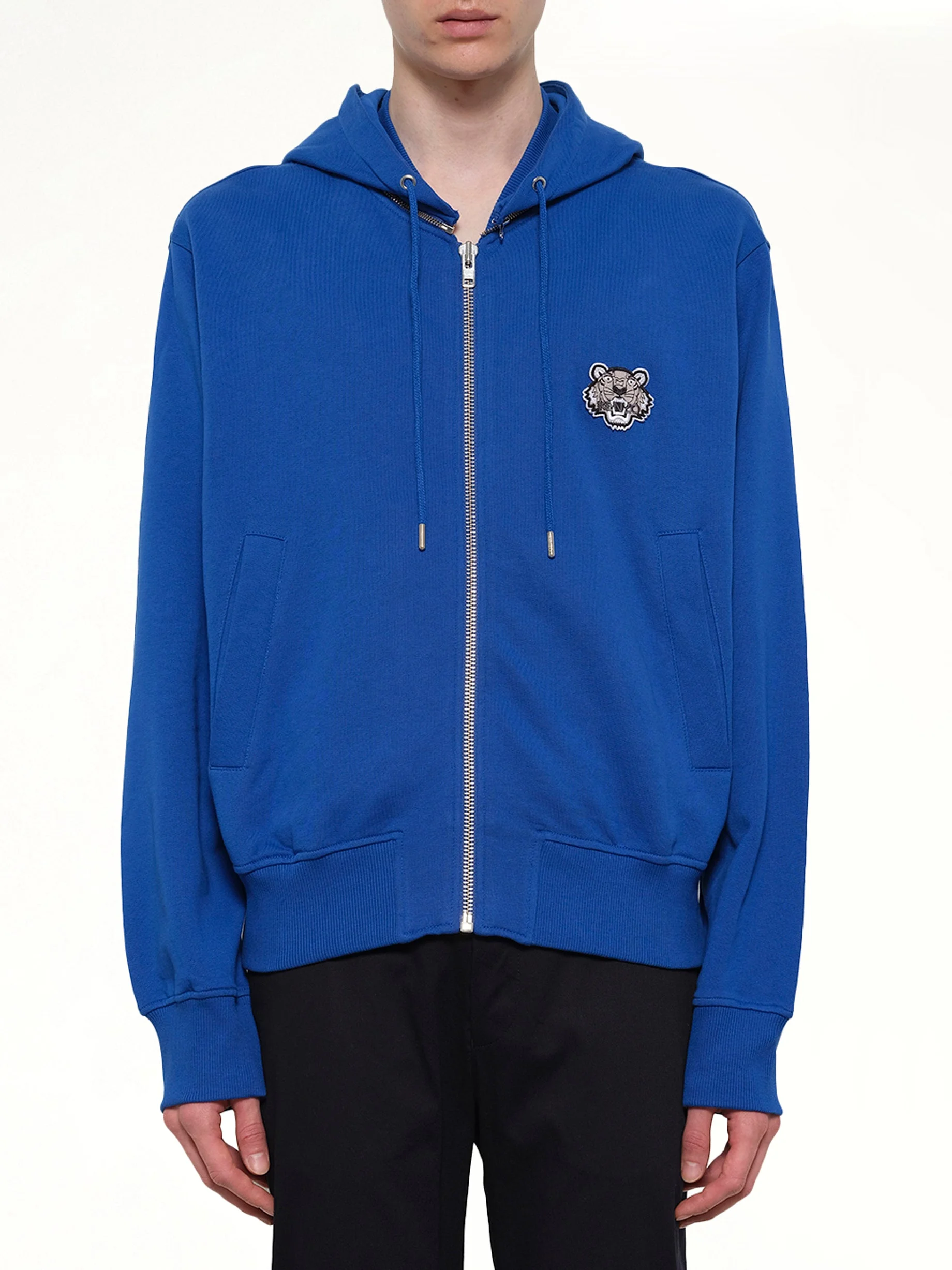 Tiger Hoodie Blouson in Blue - 1