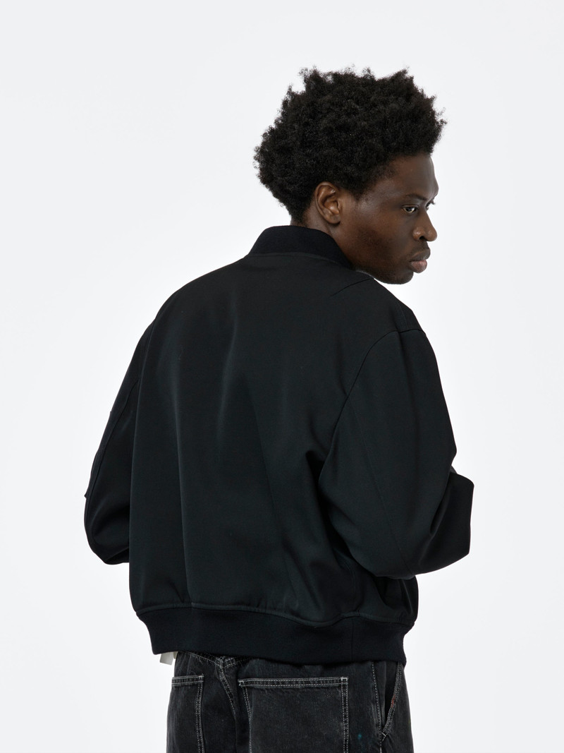 Jil Sander RIB COLLAR BLOUSON JACKET (BLACK) outlook